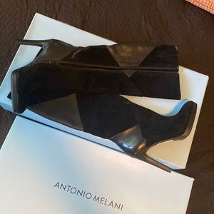 Knee high black boots